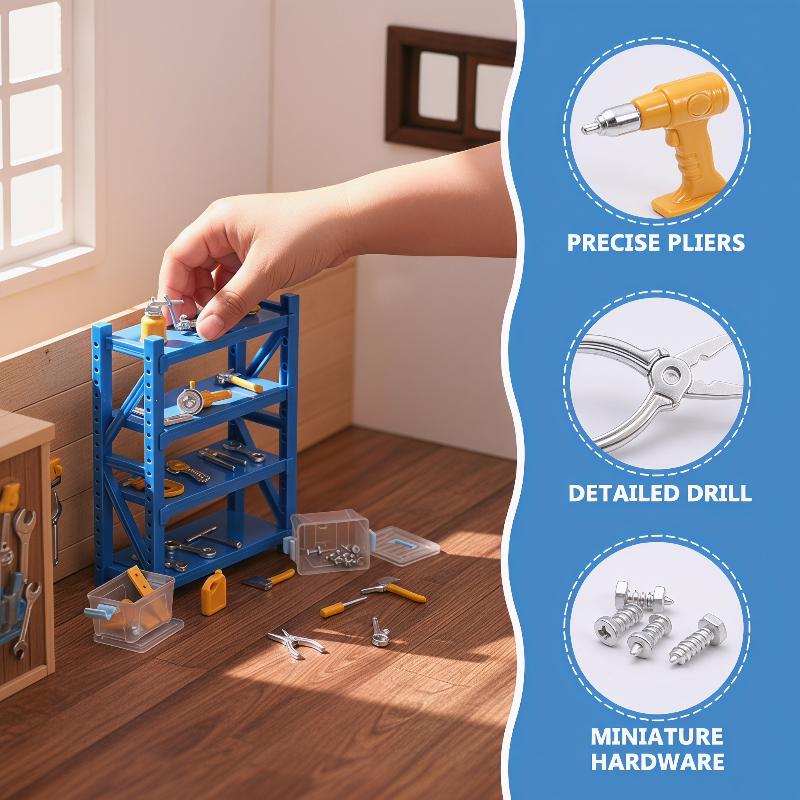 Workshop Tools Toy - مجموعة أدوات صغيرة فاخرة 30 قطعة