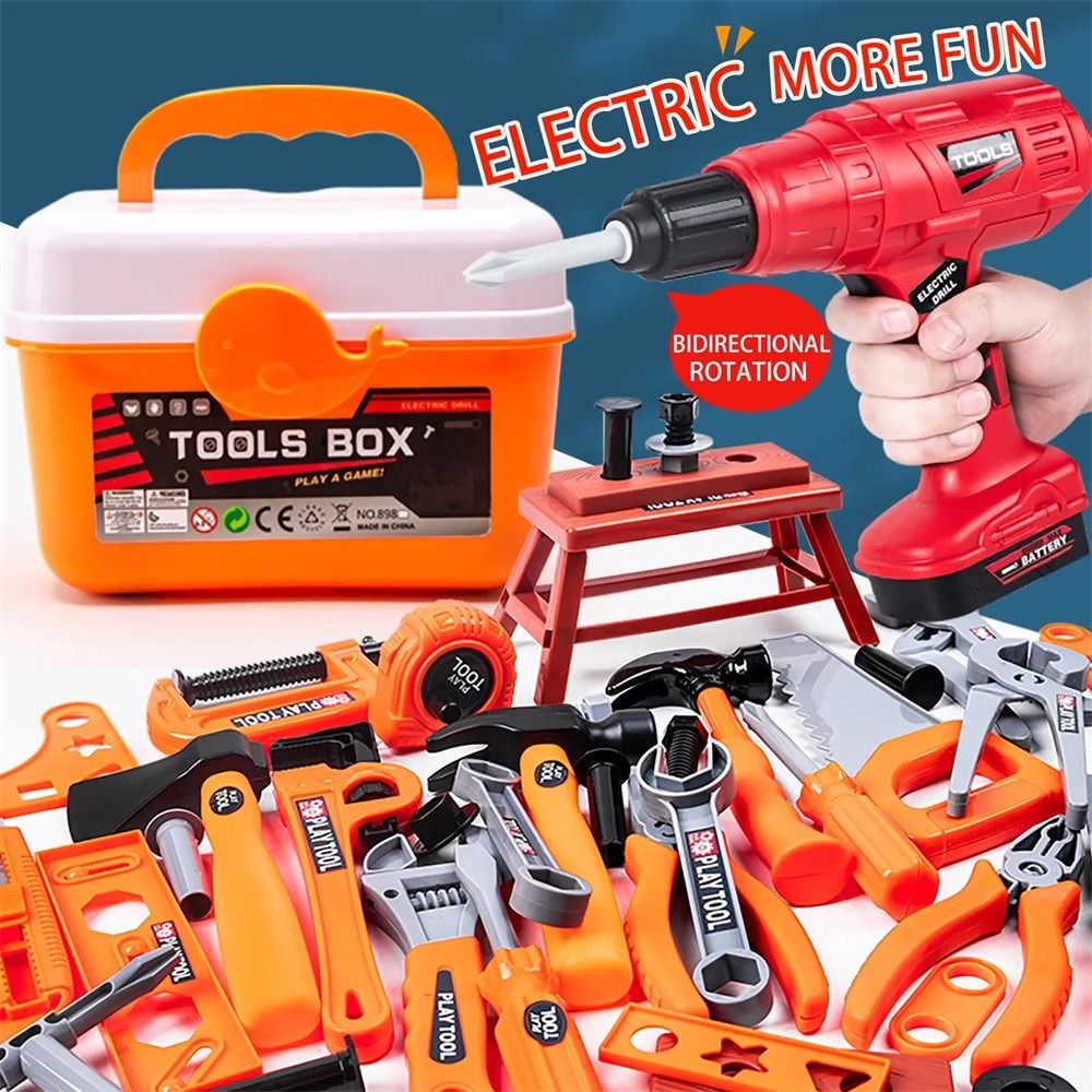 Workshop Tools Toy - مجموعة أدوات ألعاب كهربائية للأطفال: مثقاب