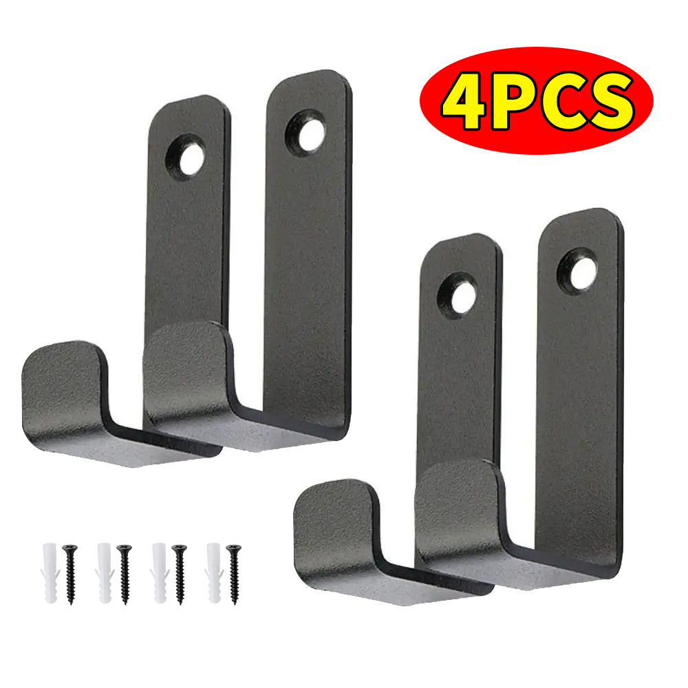 Screw Organizer Kit - حامل معاطف وملابس معدني أسود يثبت