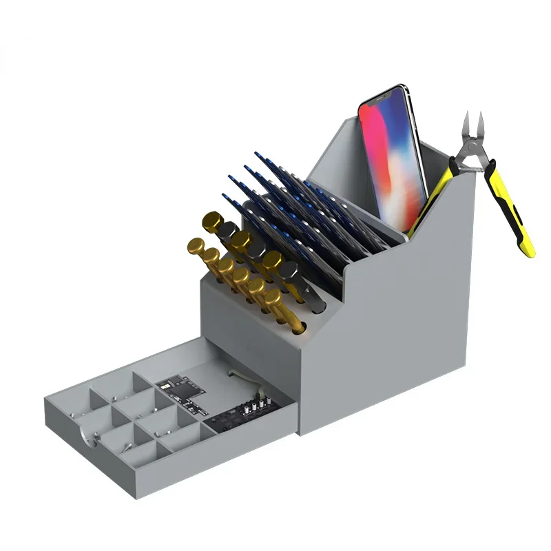 Screw Organizer Kit - سعة كبيرة مفك سطح المكتب الملقط