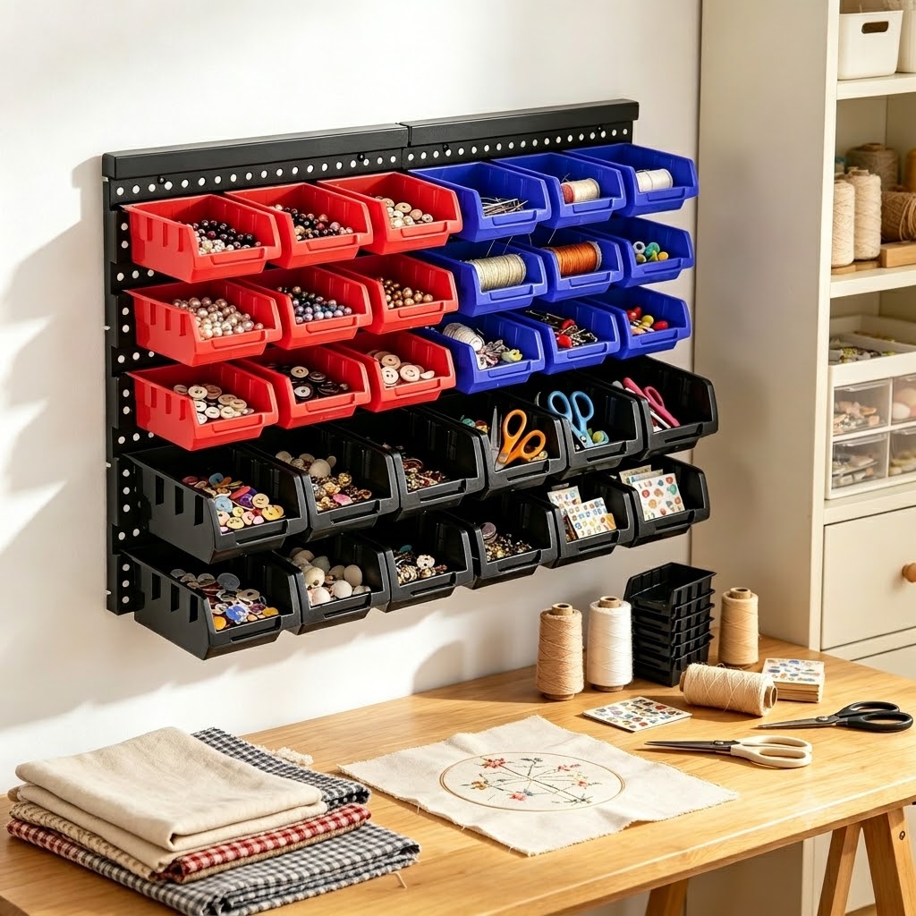 Screw Organizer Kit - رف تنظيم وتخزين يثبت على الحائط