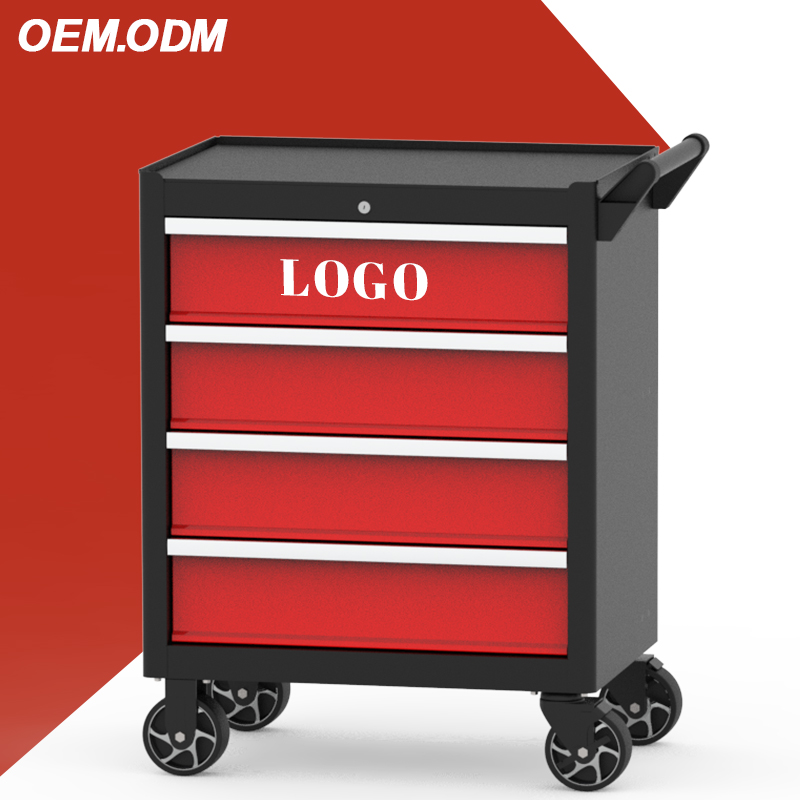 خزانة أدوات معدنية رخيصة بـ 4  - مراجعة Workshop Tools Trolley وسعره