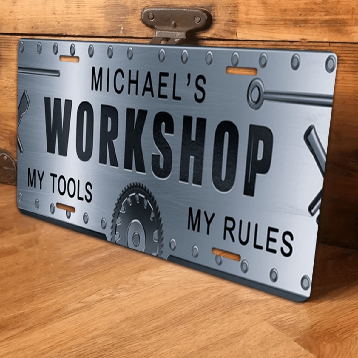 لافتة ألومنيوم مخصصة للورشة مق - مراجعة Workshop Tools With Name وسعره
