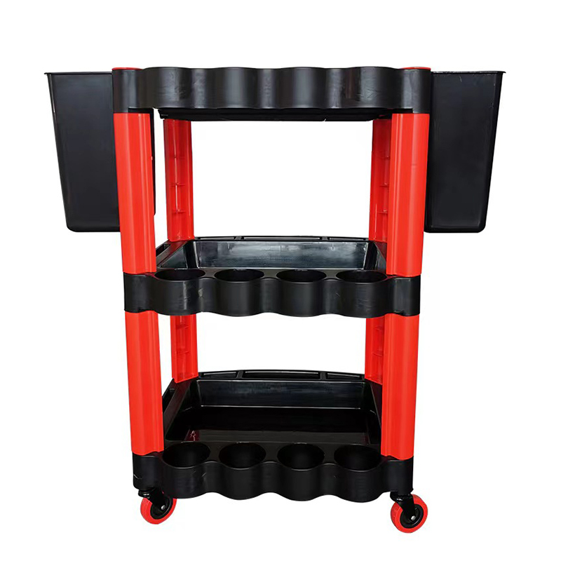 عربة بثلاث طبقات للسيارة ، تخز - مراجعة Workshop Tools Trolley وسعره