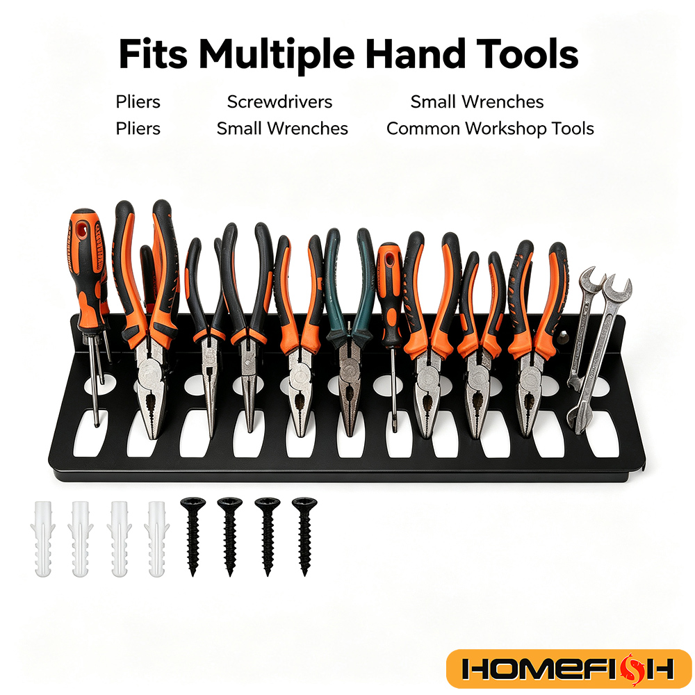 حامل أدوات مثبت على الحائط، رف - مراجعة Tools Workshops وسعره