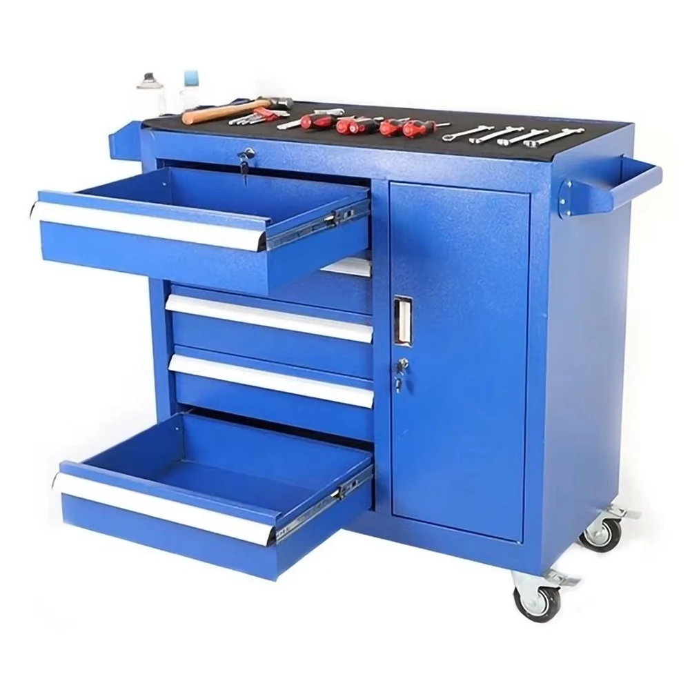 صندوق أدوات معدني متحرك بـ 68  - مراجعة Workshop Tools Trolley وسعره