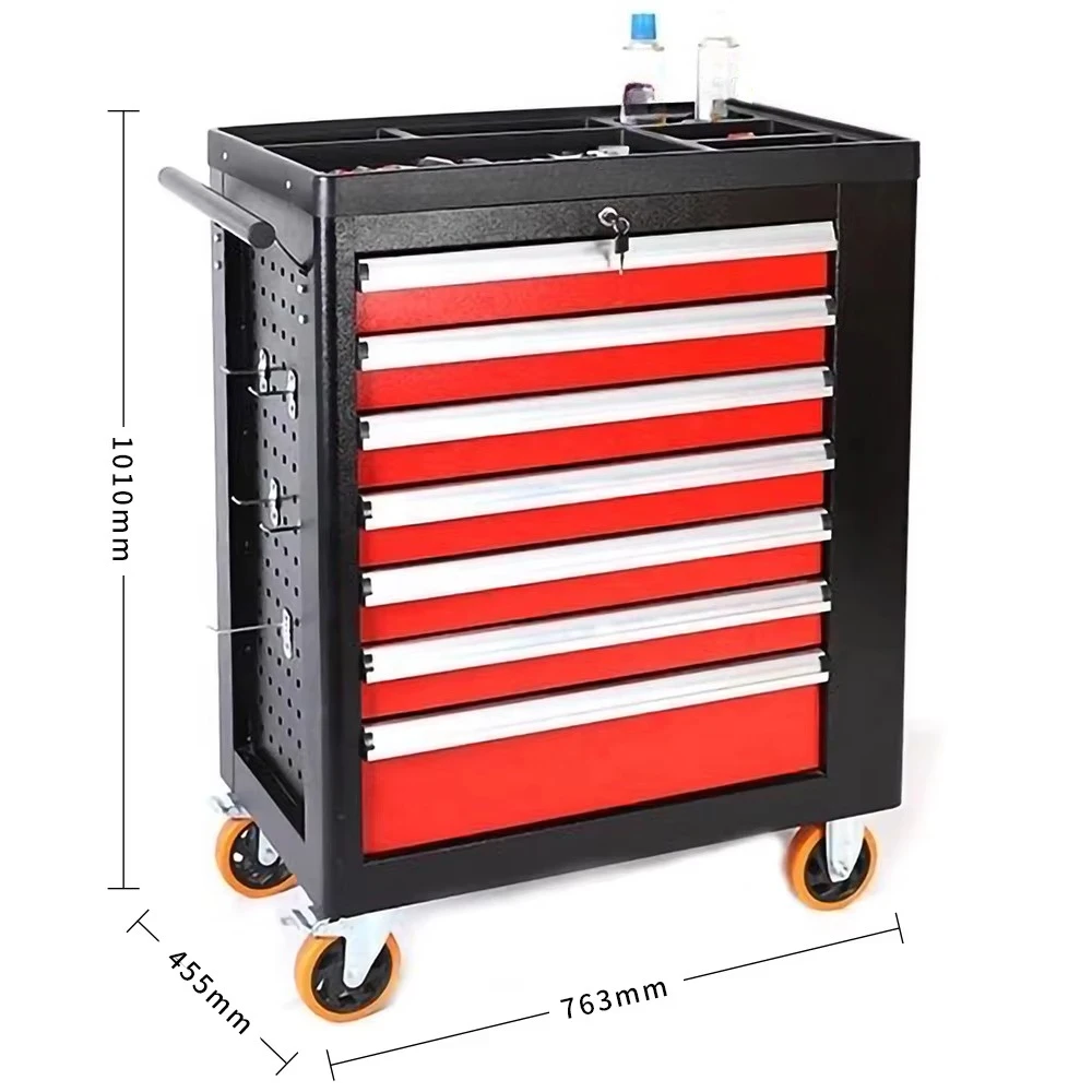 صندوق أدوات معدني متحرك بـ 68  - مراجعة Workshop Tools Trolley وسعره