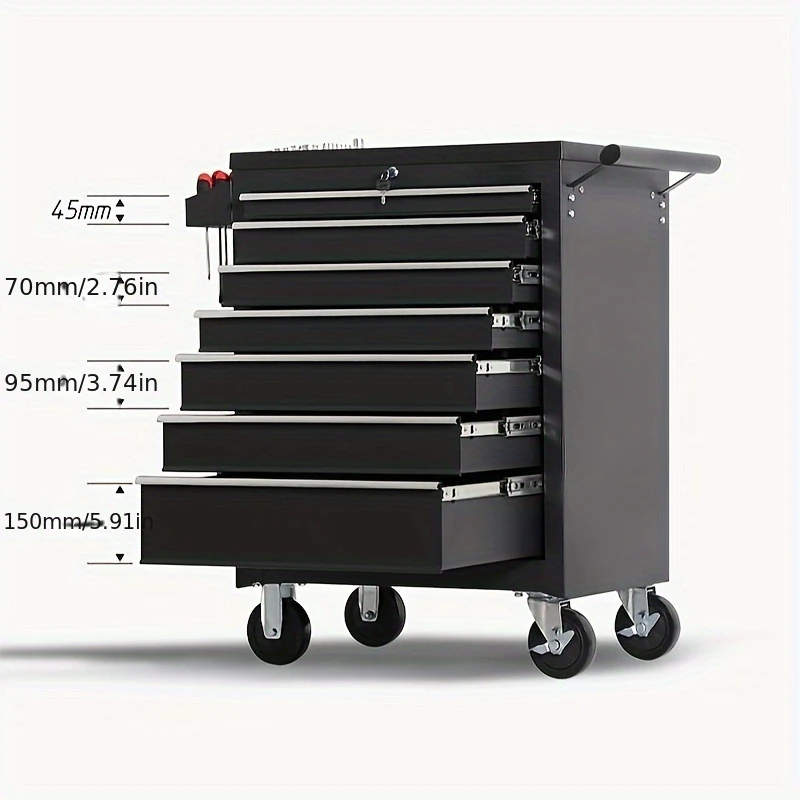 عربة أدوات معدنية متينة بـ 7 أ - مراجعة Workshop Tools Trolley وسعره