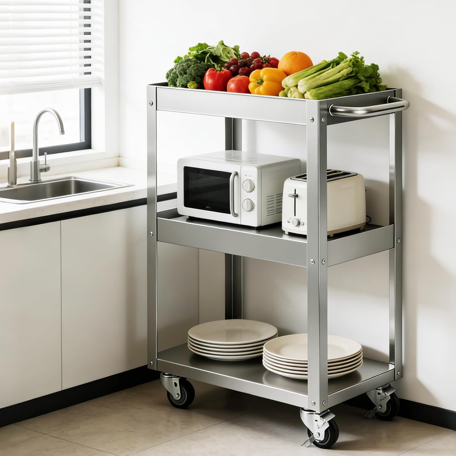 عربة خدمة متحركة من الفولاذ ال - مراجعة Workshop Tools Trolley وسعره